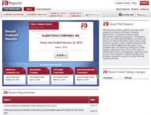 Tablet Screenshot of fdreports.com